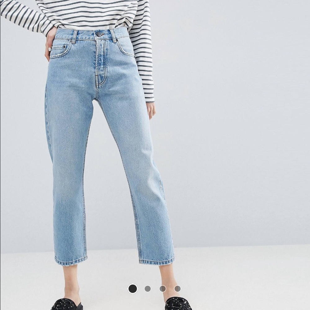 ASOS Florence Straight Leg High Waist Jeans 24”